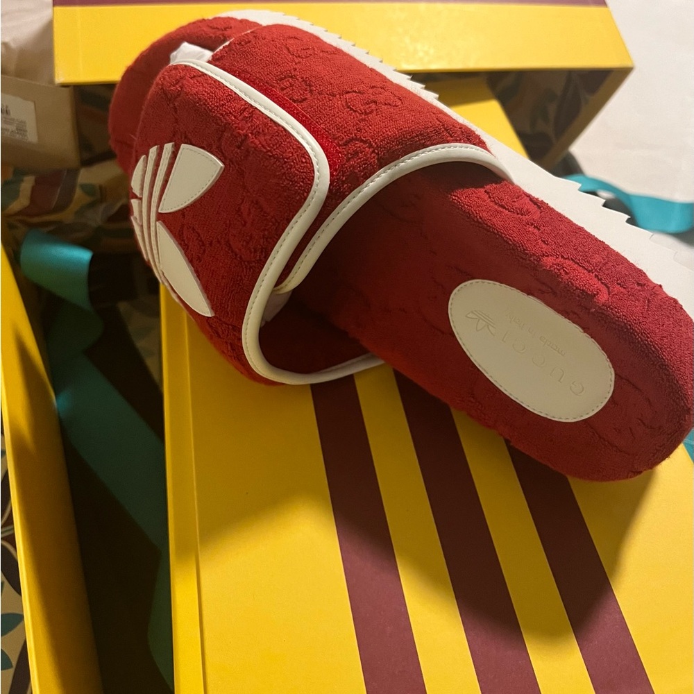 Gucci Adidas slides
